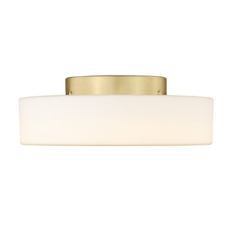 Wry Lighting Toli Integrated LED Flush Mount in Brushed Champagne Brass (36|3136-FM BCB-OP)
