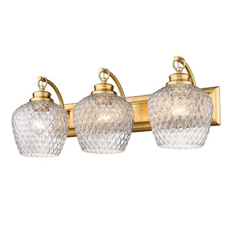 Golden Lighting Adeline 3-light Vanity in Modern Brushed Gold (36|1088-BA3 MBG-CLR)