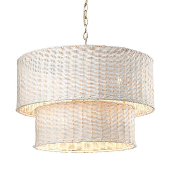 Golden Lighting Erma 6-light Chandelier in Brushed Champagne Brass (36|1084-6 BCB-WW)