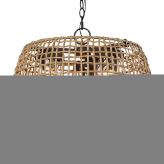 Golden Lighting Piper 3-light Outdoor Pendant in Natural Black (36|1067-O3P NB-MAW)