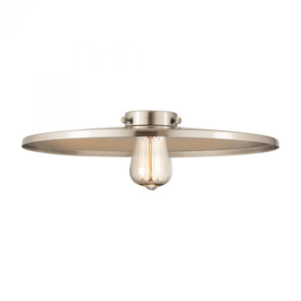 Railroad Light 16 inch Brushed Satin Nickel Metal Shade (3442|MFR-16-SN)