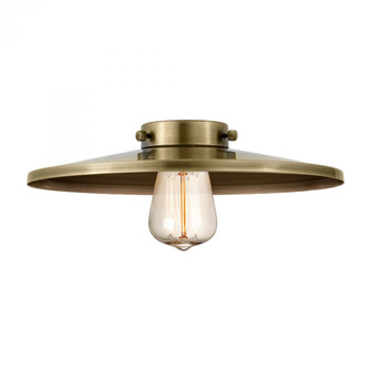 Railroad Light 12 inch Antique Brass Metal Shade (3442|MFR-12-AB)