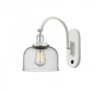 Bell - 1 Light - 8 inch - White Polished Chrome - Adjustable Swing Arm (3442|918-1W-WPC-G74)