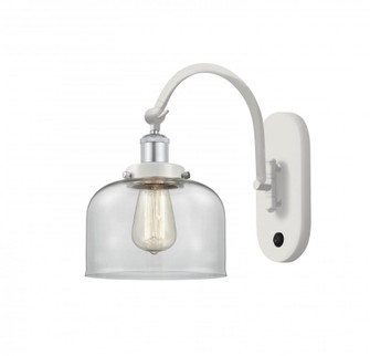 Bell - 1 Light - 8 inch - White Polished Chrome - Adjustable Swing Arm (3442|918-1W-WPC-G72)