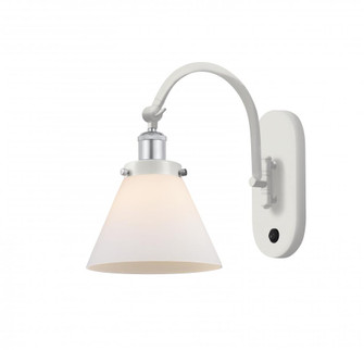 Cone - 1 Light - 8 inch - White Polished Chrome - Adjustable Swing Arm (3442|918-1W-WPC-G41)