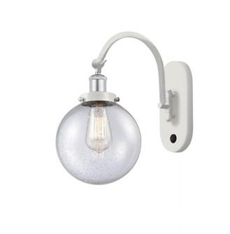 Beacon - 1 Light - 8 inch - White Polished Chrome - Adjustable Swing Arm (3442|918-1W-WPC-G204-8)