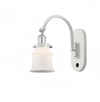 Canton - 1 Light - 7 inch - White Polished Chrome - Sconce (3442|918-1W-WPC-G181S)