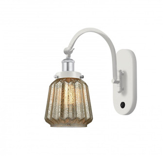 Chatham - 1 Light - 7 inch - White Polished Chrome - Sconce (3442|918-1W-WPC-G146)