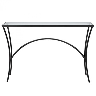 Uttermost Alayna Black Metal & Glass Console Table (85|22910)