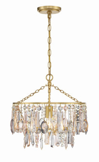 Elsa 15'' Antique Gold Chandelier (205|ELS-7100-GA)
