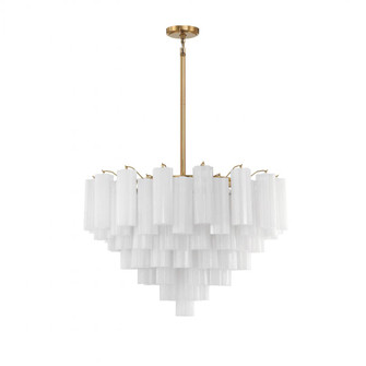Addis 32'' Aged Brass Chandelier (205|ADD-316-AG-WH)