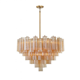 Addis 32'' Aged Brass Chandelier (205|ADD-316-AG-AM)