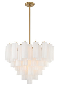Addis 26.75'' Aged Brass Chandelier (205|ADD-312-AG-WH)