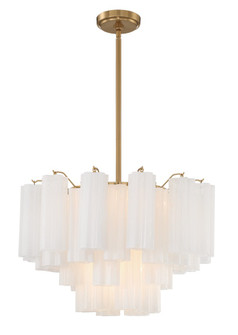 Addis 22'' Aged Brass Chandelier (205|ADD-308-AG-WH)