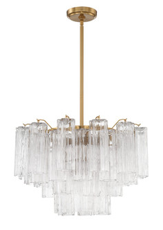 Addis 22'' Aged Brass Chandelier (205|ADD-308-AG-CL)