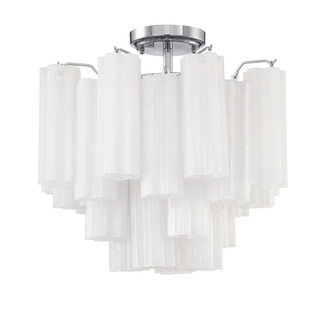 Addis 17.75'' Polished Chrome Semi Flush Mount (205|ADD-300-CH-WH_CEILING)