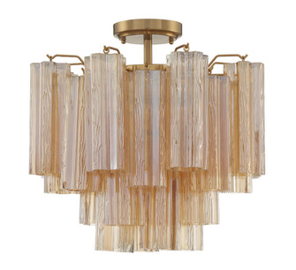 Addis 4 Light Aged Brass Semi Flush Mount (205|ADD-300-AG-AM_CEILING)