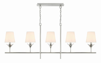 Broche 53.5'' Antique Silver Linear Chandelier (205|537-SA)