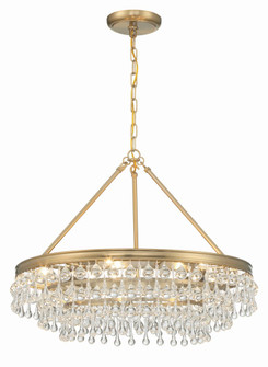 Calypso 25'' Crystal Teardrop Vibrant Gold Chandelier (205|237-VG)