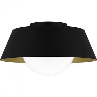 Damascus 1-Light Matte Black Flush Mount Light (26|QFL6182MBK)
