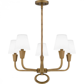 Mallory 5-Light Weathered Brass Chandelier (26|MAO5026WS)