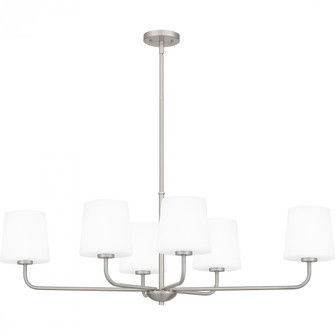 Gallagher 6-Light Brushed Nickel Linear Chandelier (26|GGR642BN)