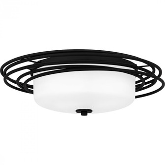 Calliope 2-Light Matte Black Flush Mount Light (26|CPE1620MBK)