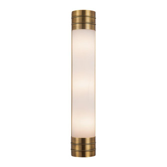 Willard 24-in Vintage Brass/Opal Matte Glass 3 Lights Damp-Rated Wall/Vanity Light (7713|WV348224VBOP)