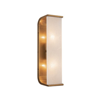 Abbott 15-in Alabaster 2 Lights Damp-Rated Wall/Vanity Light with Alabaster Lens (7713|WV327015VBAR)