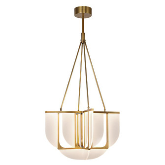 Anders 30-in Vintage Brass LED Chandeliers (7713|CH336830VB)