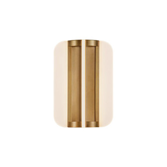Anders 10-in Vintage Brass Damp-Rated Dimmable LED Wall/Vanity Light (7713|WV336710VB)