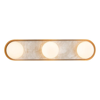 Alonso 23-in Vintage Brass Damp-Rated Dimmable LED Wall/Vanity Light (7713|WV320323VB)