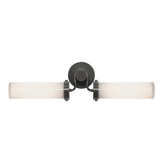 Wynwood 23-in Urban Bronze/Glossy Opal 2 Lights Damp-Rated Wall/Vanity Light (7713|WV355223UBGO)