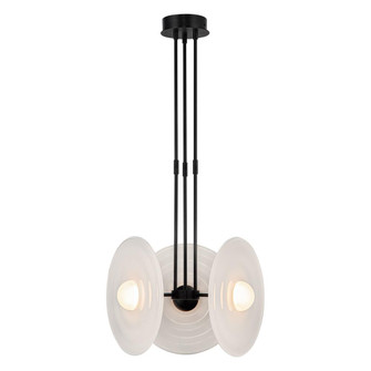 Harbour 18-in Urban Bronze/Glossy Opal LED Pendant (7713|PD350318UBGO)