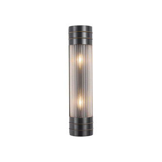 Willard 18-in Urban Bronze/Prismatic Glass 2 Lights Damp-Rated Wall/Vanity Light (7713|WV348218UBPG)