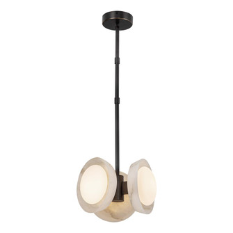 Alonso 13-in Urban Bronze/Alabaster LED Pendant (7713|PD320313UBAR)