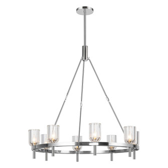 Lucian 36-in Clear Crystal/Polished Nickel 8 Lights Chandelier (7713|CH338836PNCC)