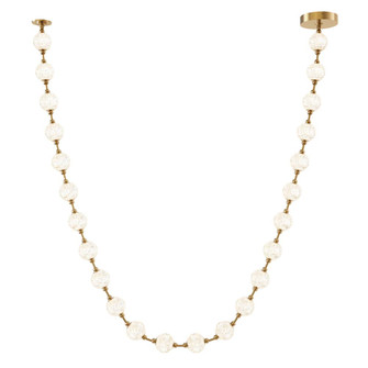 Marni 24 Head Natural Brass LED Pendant (7713|PD321724NB)