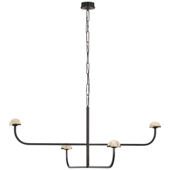 Pedra Two Tier Shallow Chandelier (279|KW 5624BZ-ALB)