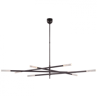 Rousseau Oversized Eight Light Articulating Chandelier (279|KW 5595BZ-SG)