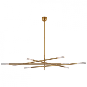 Rousseau Oversized Eight Light Articulating Chandelier (279|KW 5595AB-SG)