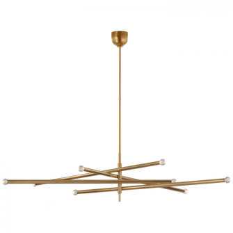 Rousseau Oversized Eight Light Articulating Chandelier (279|KW 5595AB-CG)