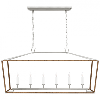 Darlana Large Rattan Wrapped Linear Lantern (279|CHC 5766PN/NRT)