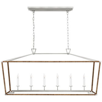 Darlana Large Rattan Wrapped Linear Lantern (279|CHC 5766PN/NRT)