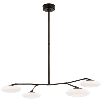 Brindille Large Four Light Chandelier (279|CD 5014GM-WG)