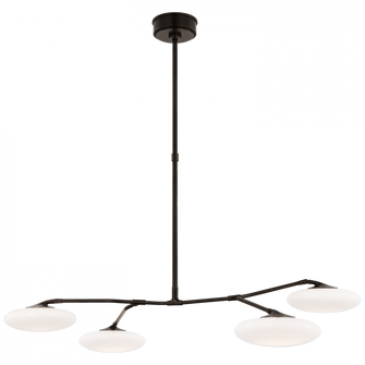 Brindille Large Four Light Chandelier (279|CD 5014GM-WG)