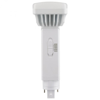 9 Watt PL 2-Pin LED; 1100 Lumens; G24d Base; CCT Selectable; White Finish; 120-277 Volts (27|S21411)