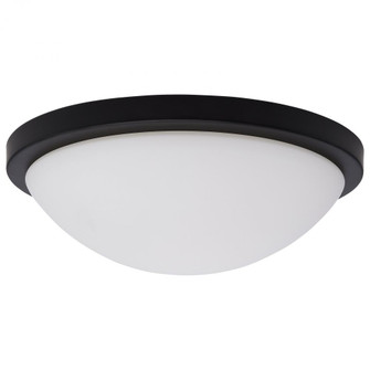 Button; 11 Inch LED Flush Mount Fixture; Matte Black Finish; CCT Selectable; 120 Volts (81|62/1942)