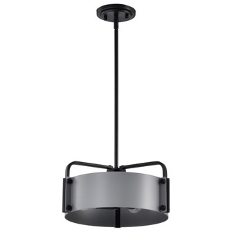 Altos 3 Light Small Pendant; Gray and Matte Black Finish (81|60/7852)