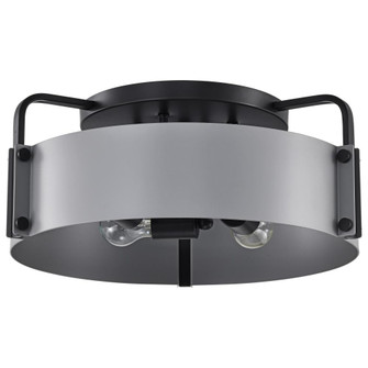Altos 4 Light Semi Flush; 18 Inches; Gray and Matte Black Finish (81|60/7851)